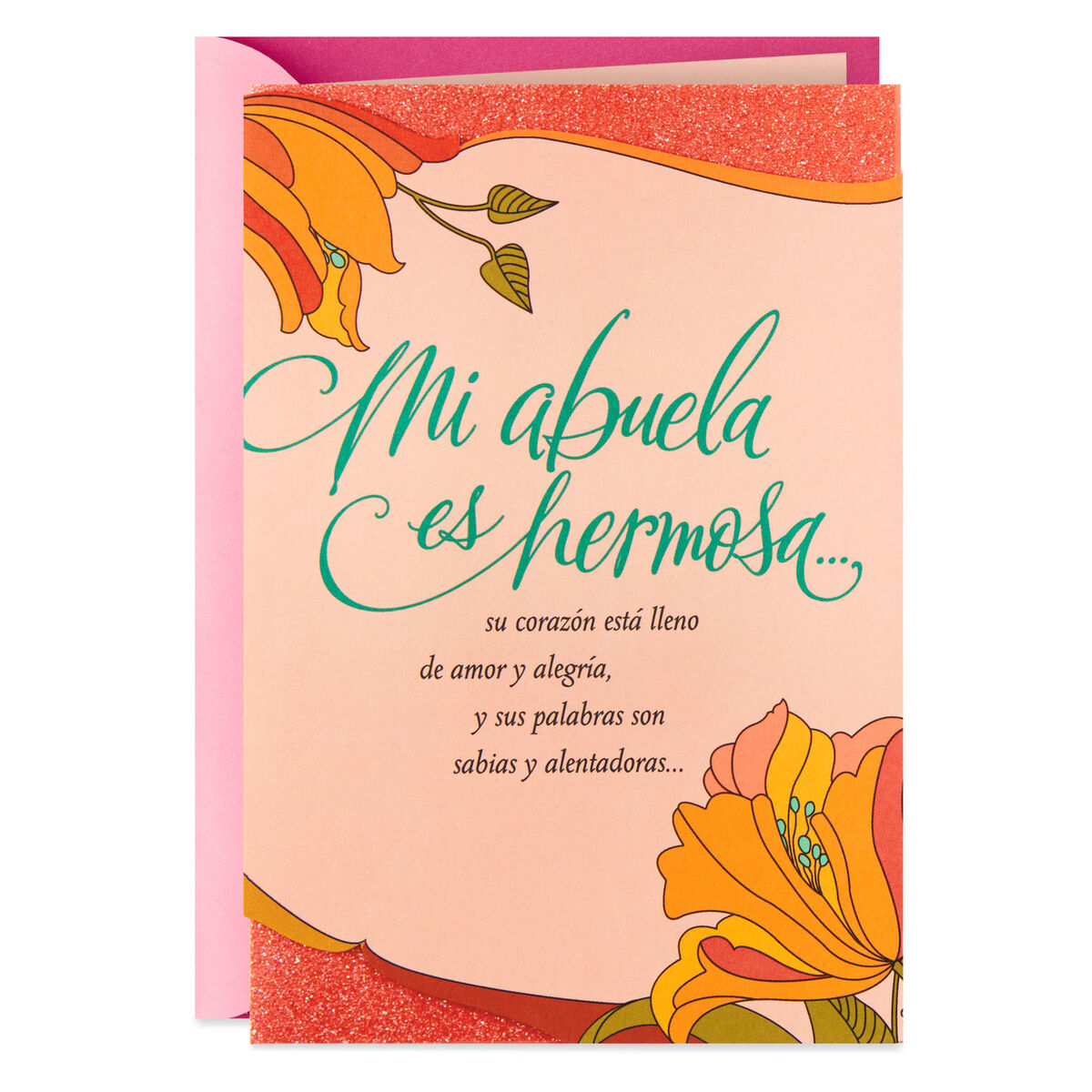 You Are Beautiful SpanishLanguage Mother's Day Card for Grandmother