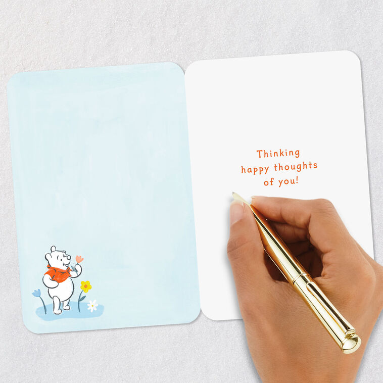 Winnie the Pooh and Flowers Thinking of You Card Card Front Detail image number 6