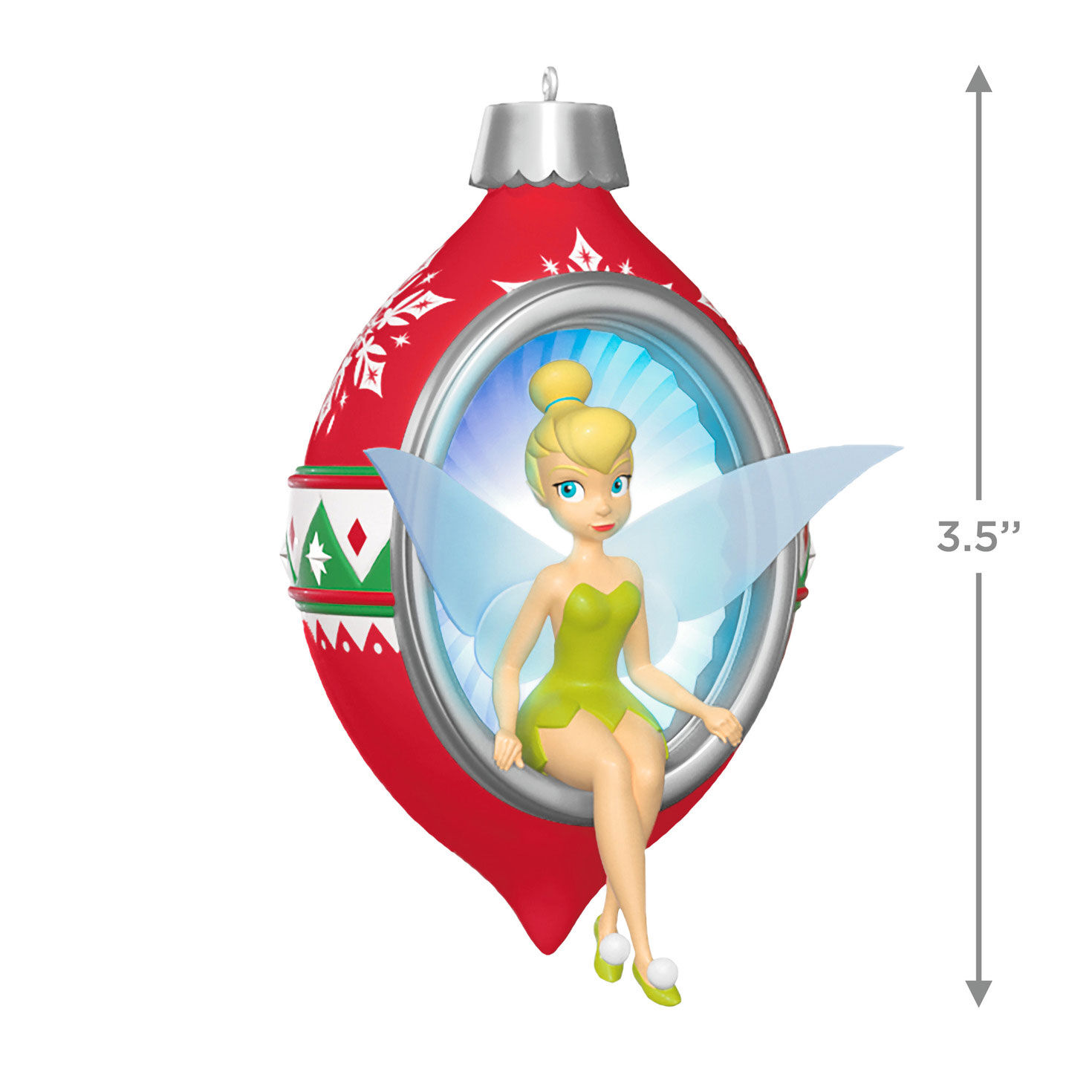 Tinker Bell Trimming Tree Keepsake Ornament measurement image number 3