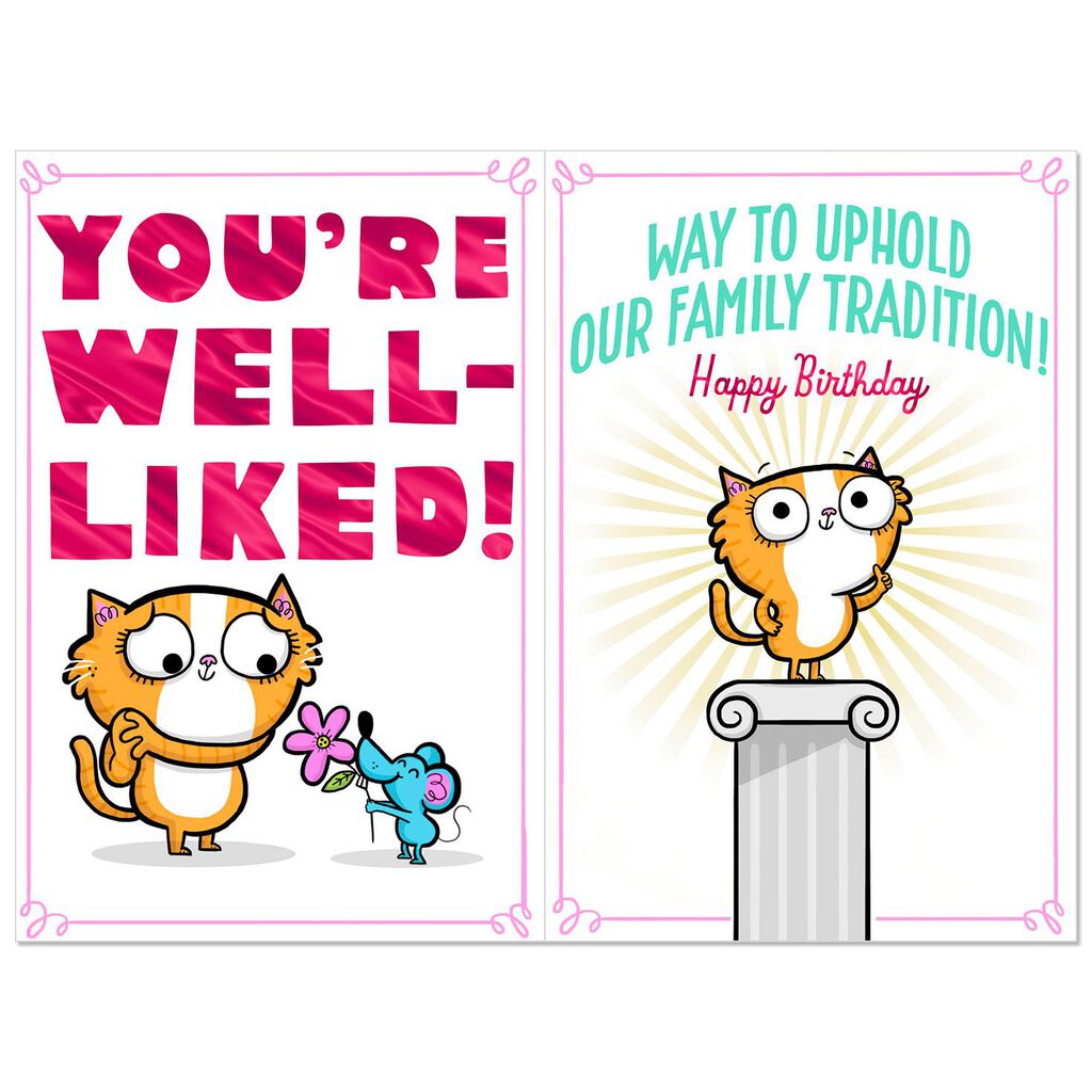 Christmas cards 2012: bible verse christian facebook covers Cute Cartoon Cat Funny Birthday Card for Granddaughter - Greeting Cards - Hallmark
