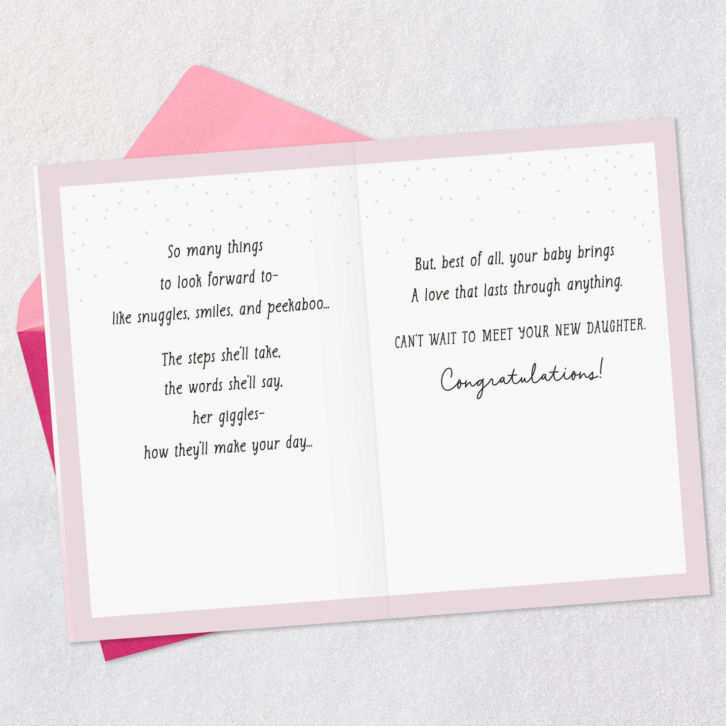 Can’t Wait to Meet Your New Daughter Baby Shower Card for only USD 2.99 | Hallmark