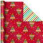 Bright and Graphic 3-Pack Reversible Christmas Wrapping Paper, 120 sq. ft., , large image number 3