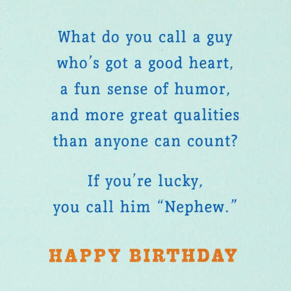Good Heart and More Birthday Card for Nephew, , large image number 2