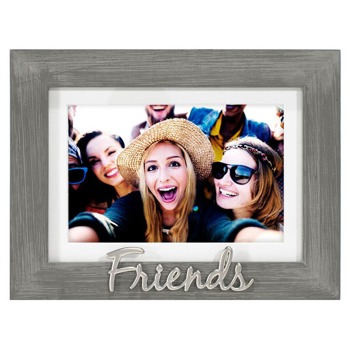Malden Friends Gray Distressed Wood Picture Frame, 4x6/5x7, 