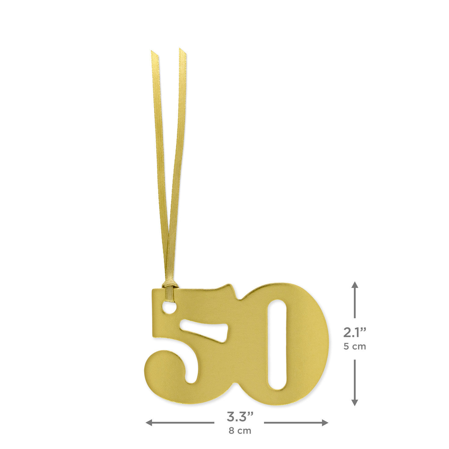 Die-Cut 50 Gift Trim With Ribbon Hanger measurement image number 3