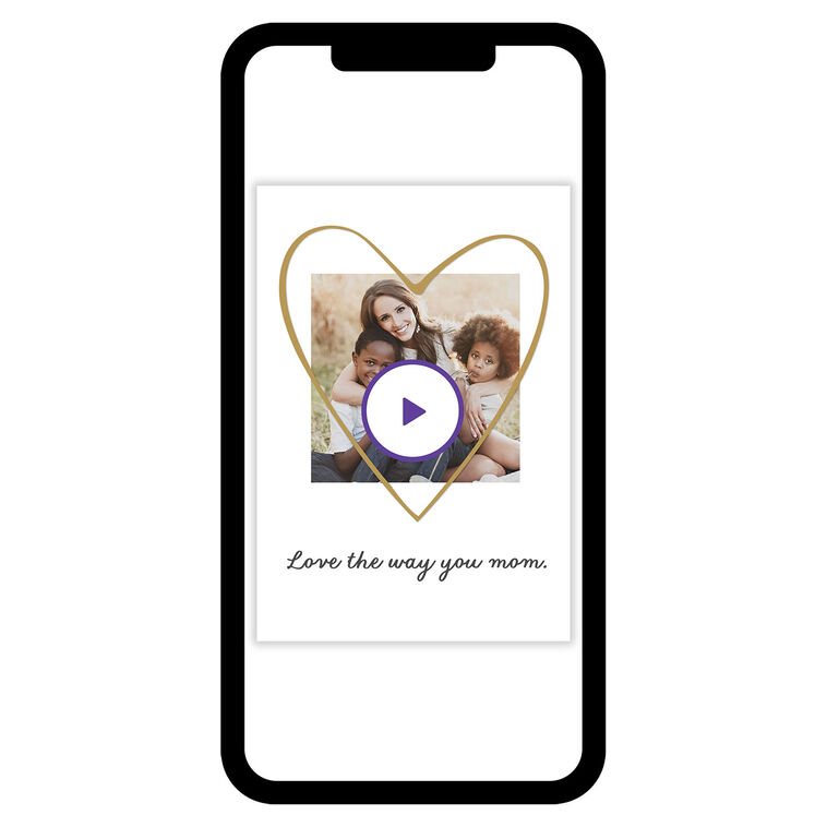 Gold Heart Love eCard