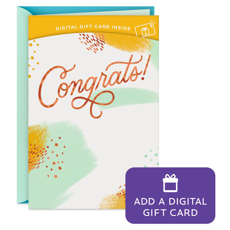 Great Reason to Celebrate Gift Card Greeting Congratulations Card