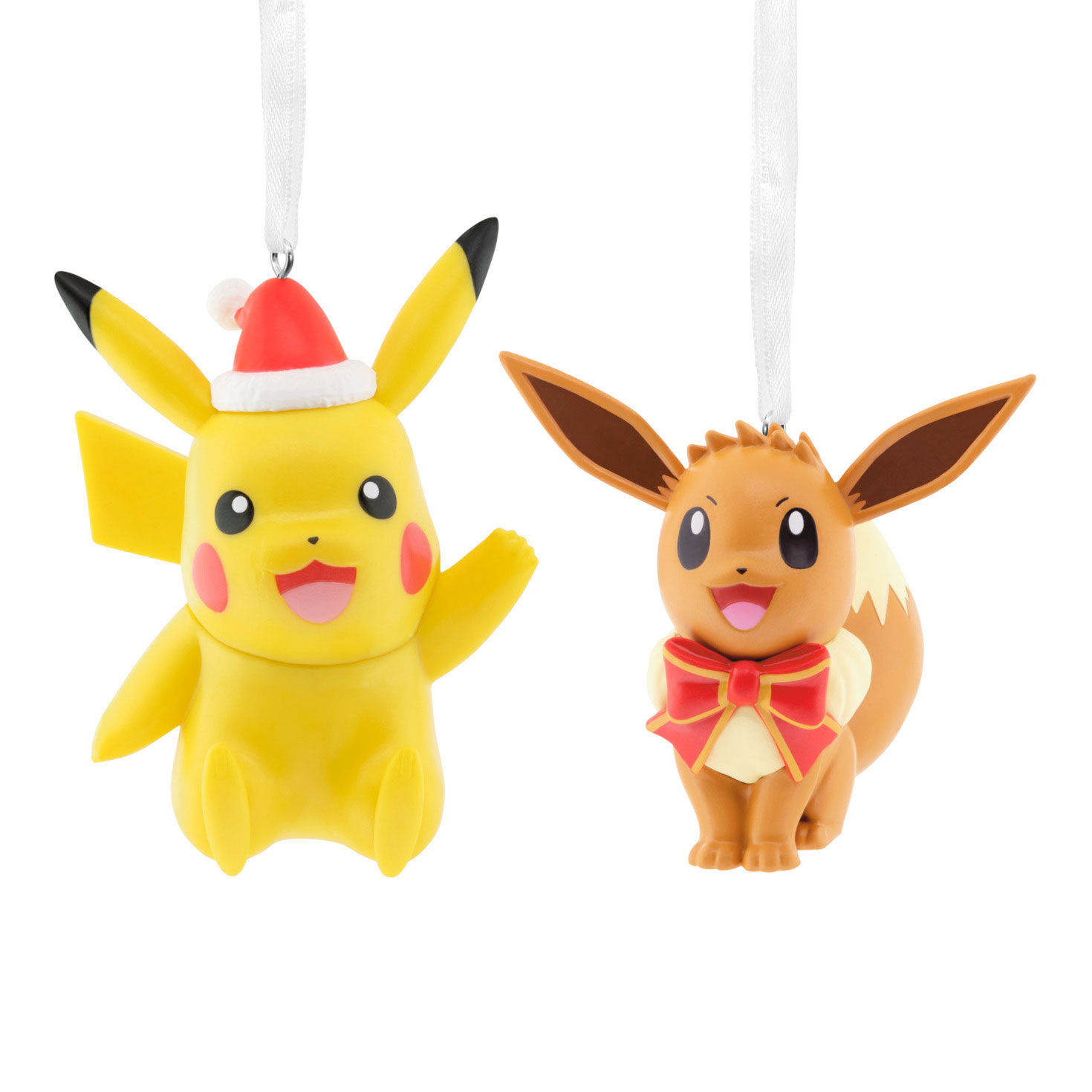 Pokémon Pikachu and Eevee Hallmark Ornaments, Set of 2