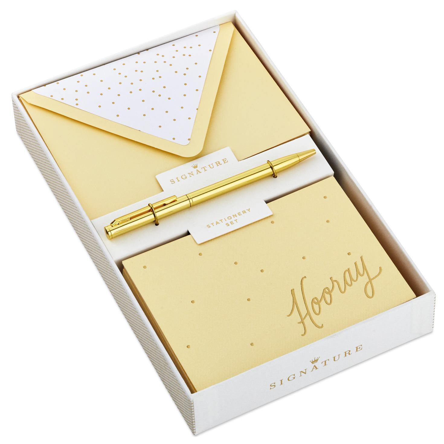 Script Hooray Note Cards And Pen Set Box Of 20 - 