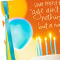 Yellow Blue Red Zigzag Cake Birthday Card Card Front Detail image number 5