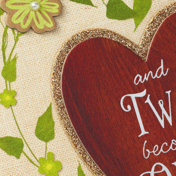 Two Hearts, One Love Story Wedding Card, , large image number 4