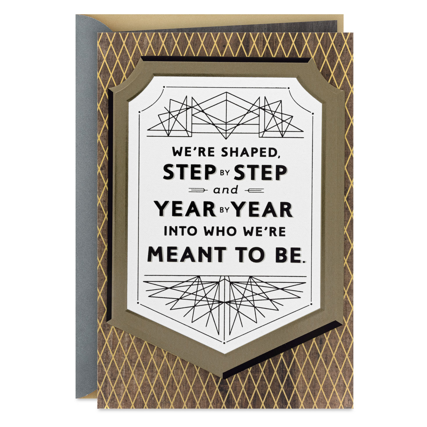 We're Shaped Step by Step Bar Mitzvah Card