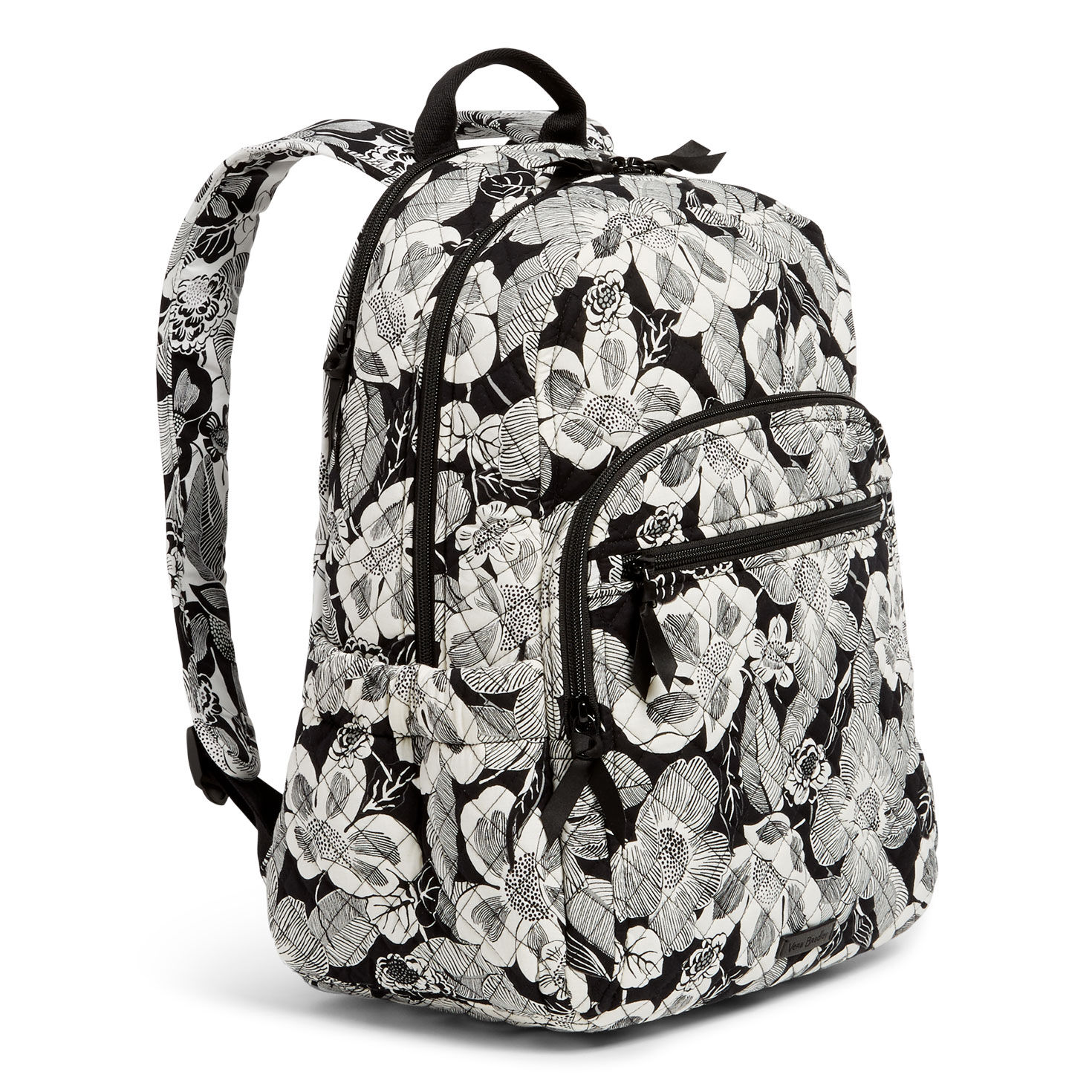 Black and white vera bradley backpack clearance