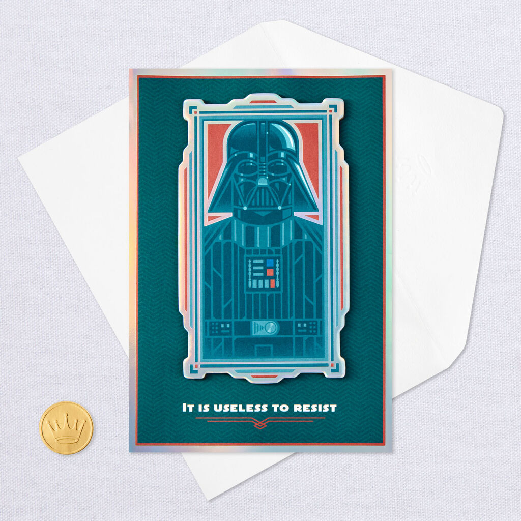 Hedendaags Star Wars™ Darth Vader™ Useless to Resist Birthday Card - Greeting RX-61