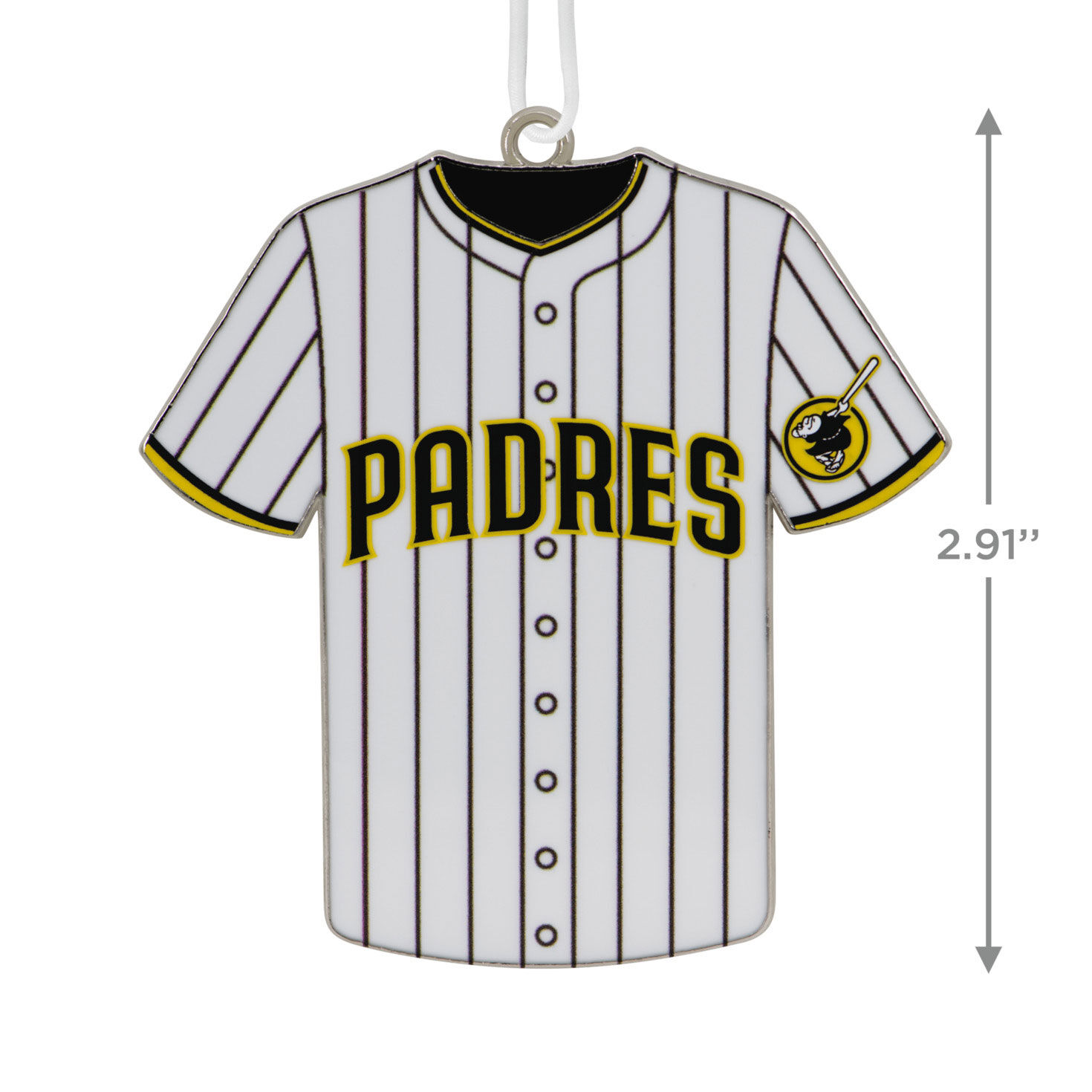 MLB San Diego Padres Baseball Jersey Metal Hallmark Ornament Hallmark Ornaments Hallmark