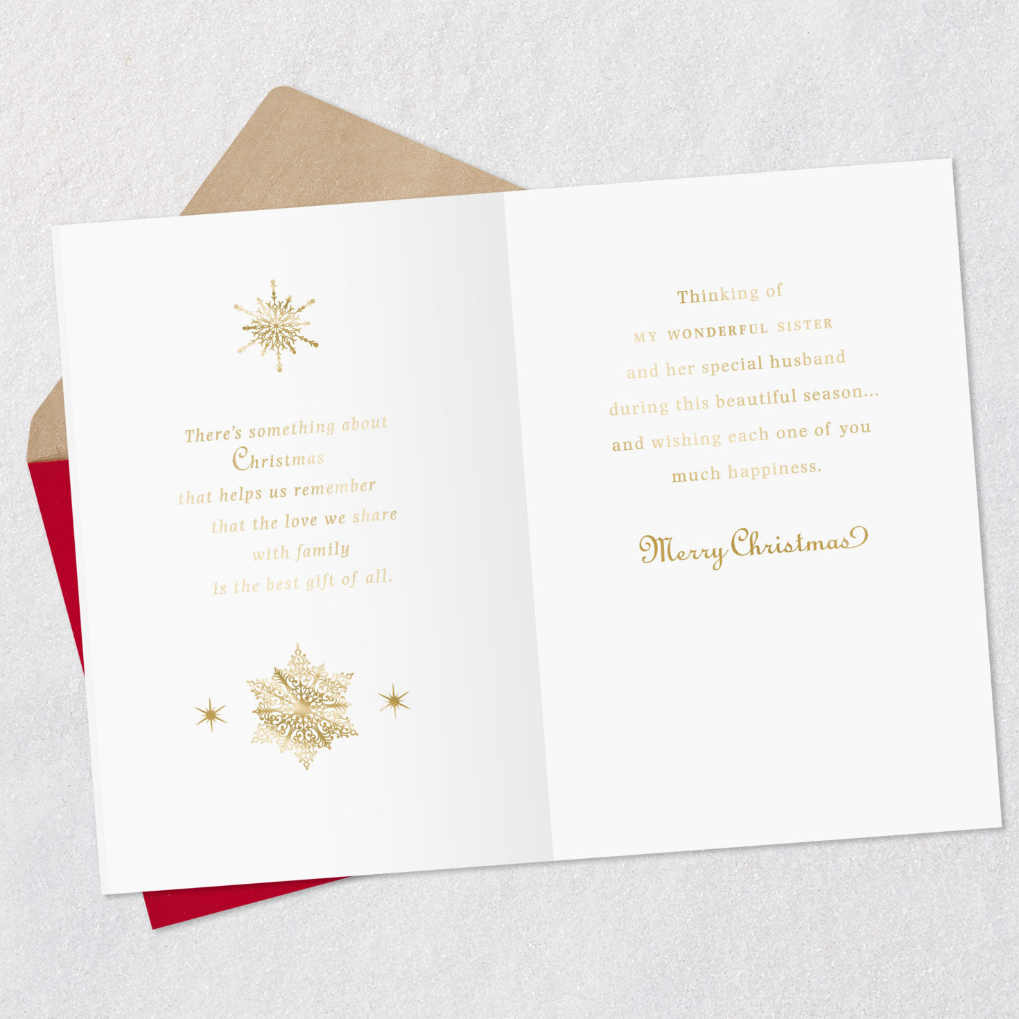 The Love We Share Christmas Card for Sister and Her Husband, , large image number 4