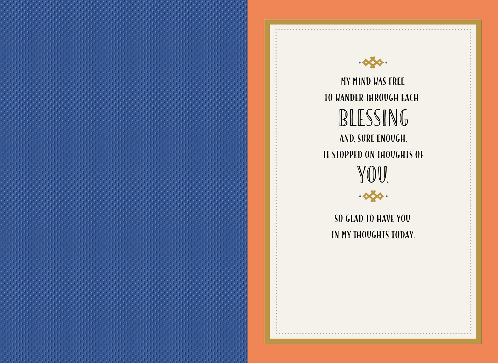 Grateful for the Blessing of You Thank You Card