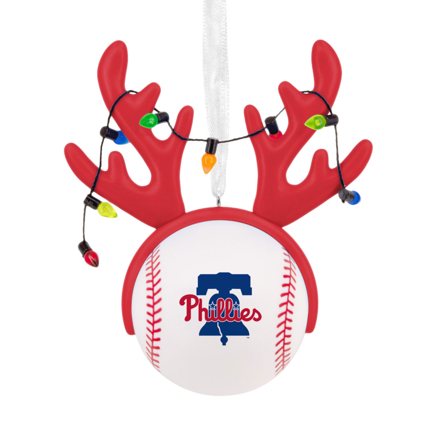 MLB Philadelphia Phillies™ Reindeer Baseball Hallmark Ornament