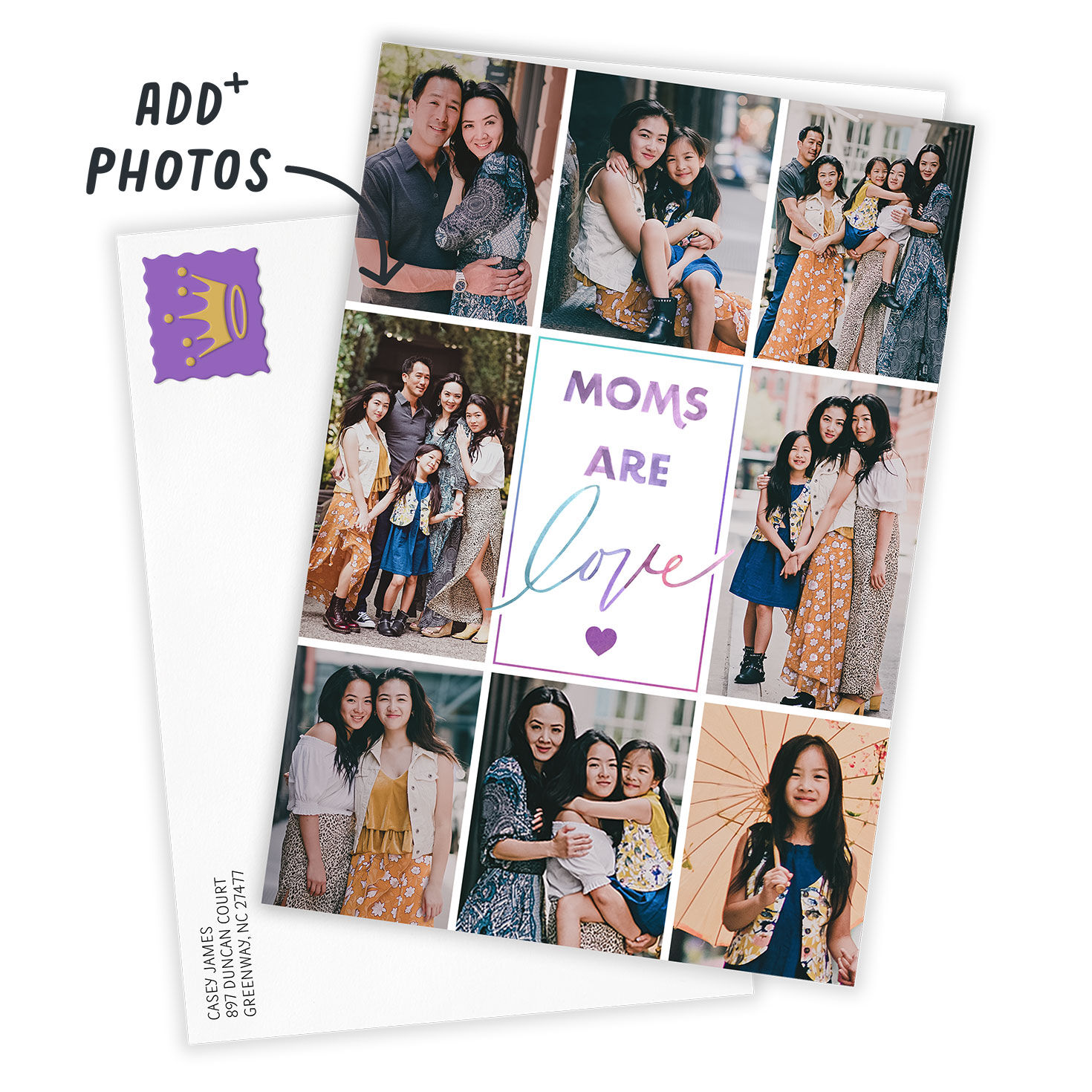 Personalized Photo Collage Moms Are Love Photo Card for only USD 4.99 | Hallmark