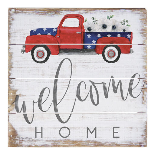 Sincere Surroundings Welcome Home Wood Pallet Sign, 6x6, 