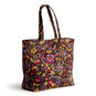 Vera Bradley Tote Bag in Brown Paisley Floral  image number 2