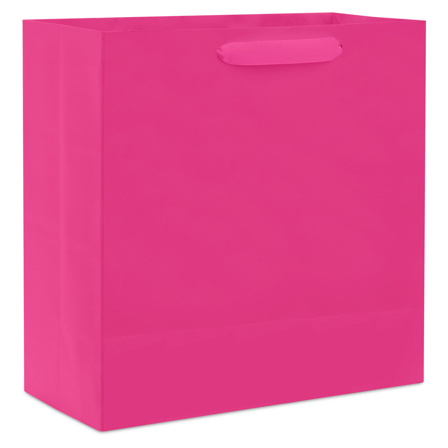 10.4" Hot Pink Large Square Gift Bag, Hot Pink, large image number 6