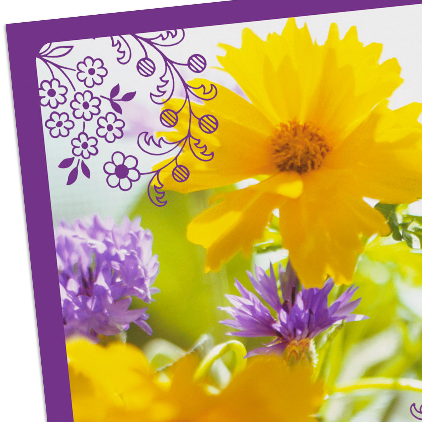 Yellow and Purple Flowers Christian Easter Cards Cover Detail image number 5