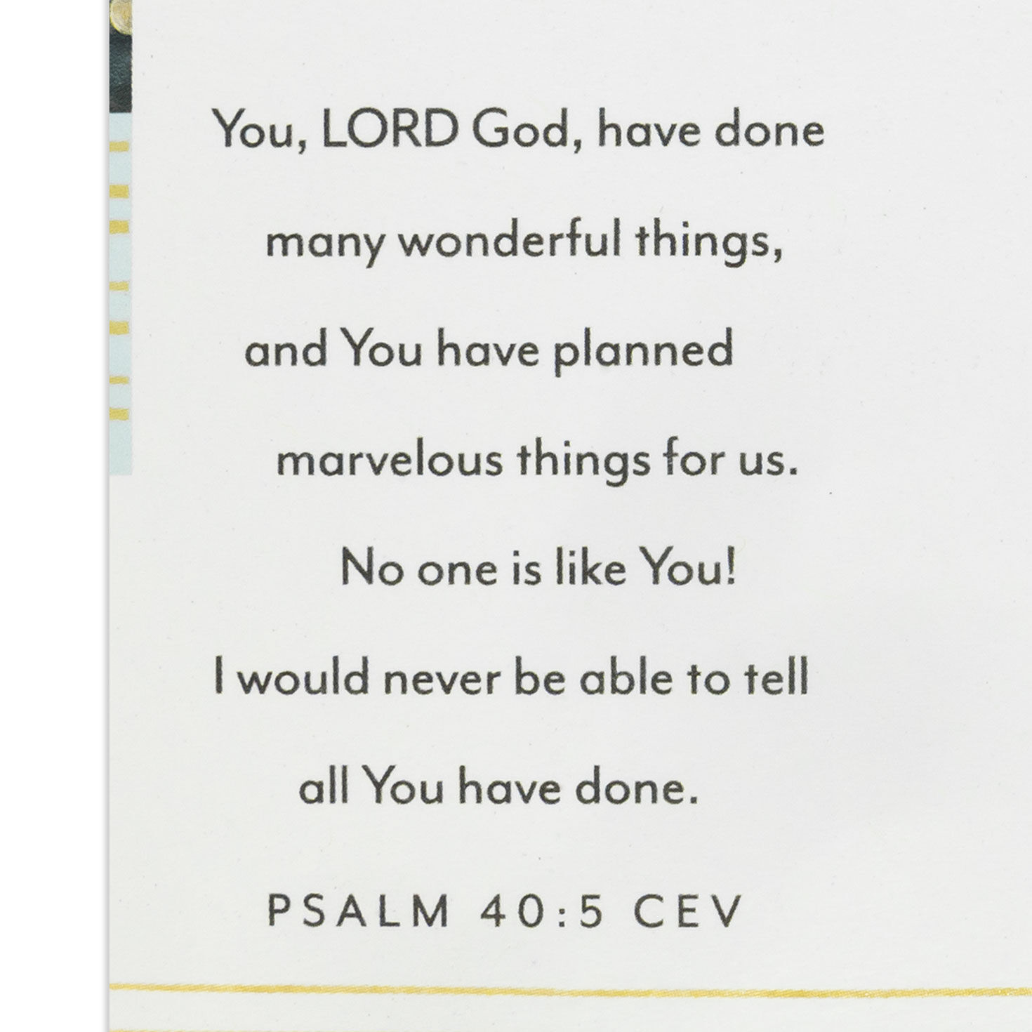 Water Splashing Hand Religious Graduation Card scripture image number 3