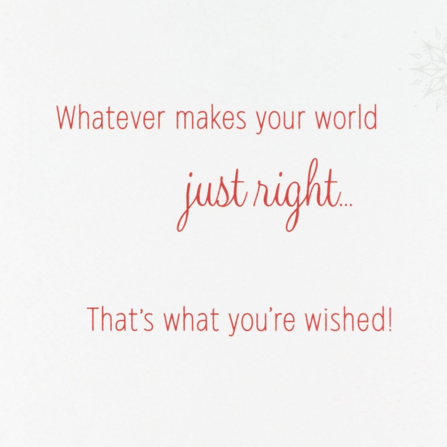 Silver, Red and Gold Snowflakes Christmas Card Sentiment image number 3