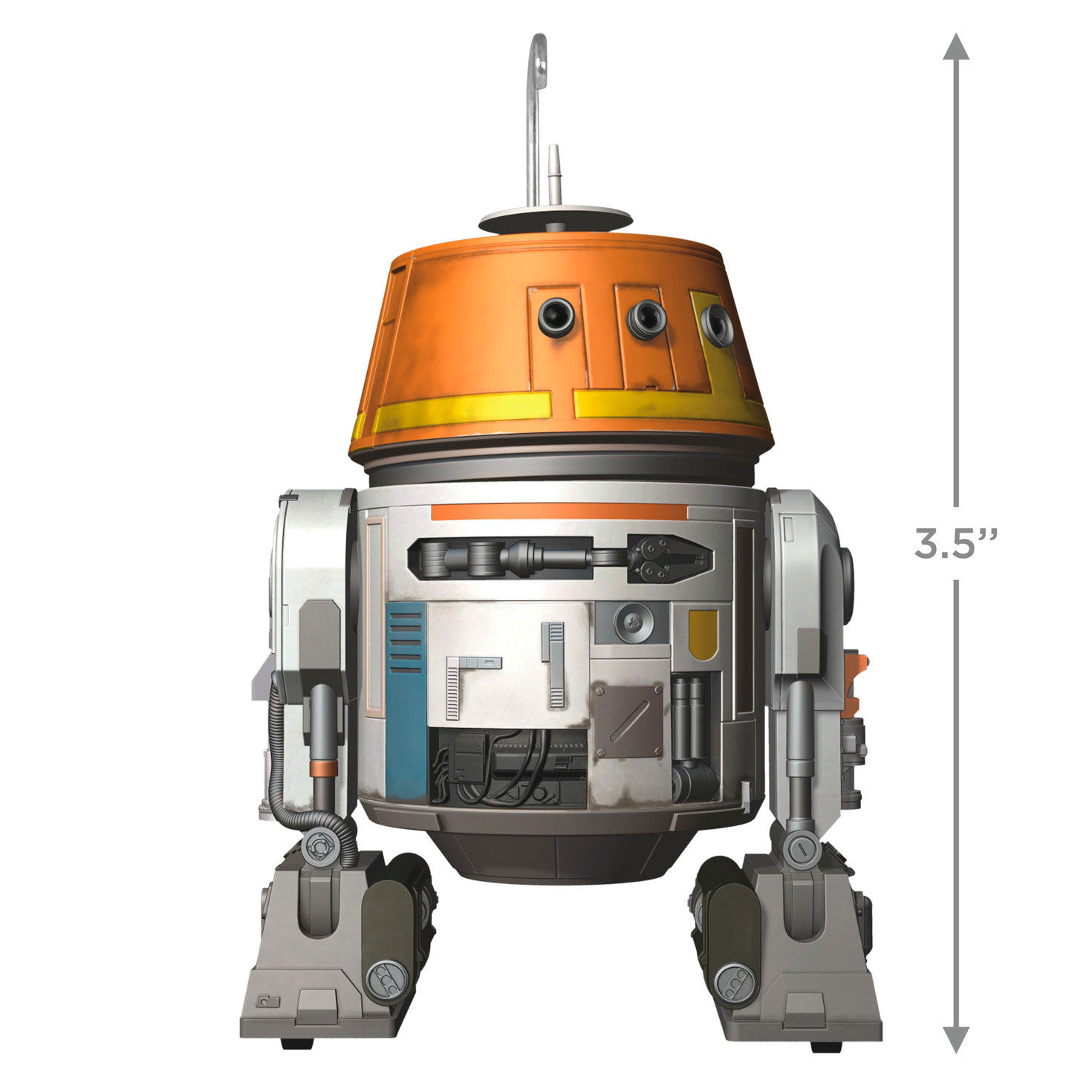 Star Wars Ahsoka Chopper Droid Keepsake Ornament measurement image number 3