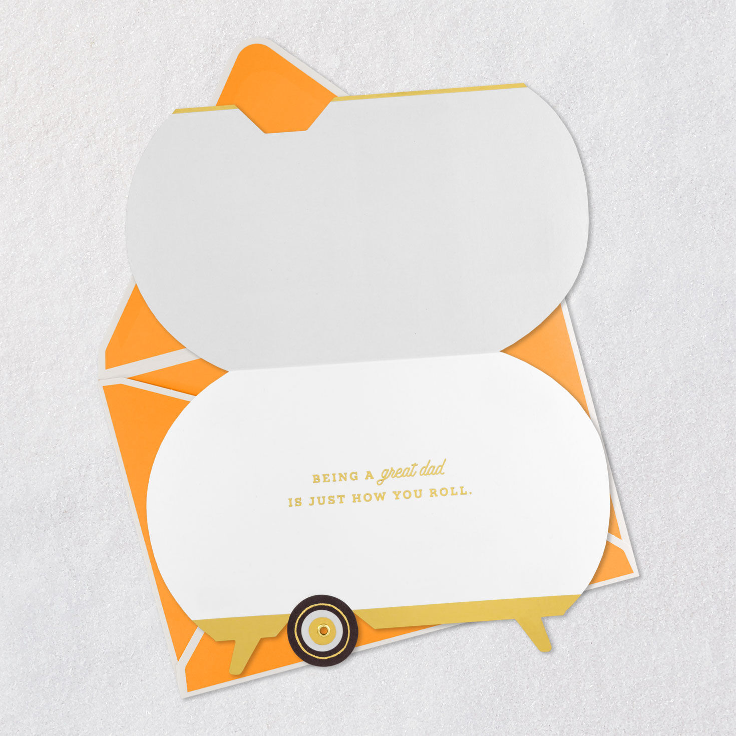 Retro Camper Paper Craft Father's Day Card for Dad Open card with envelope image number 3