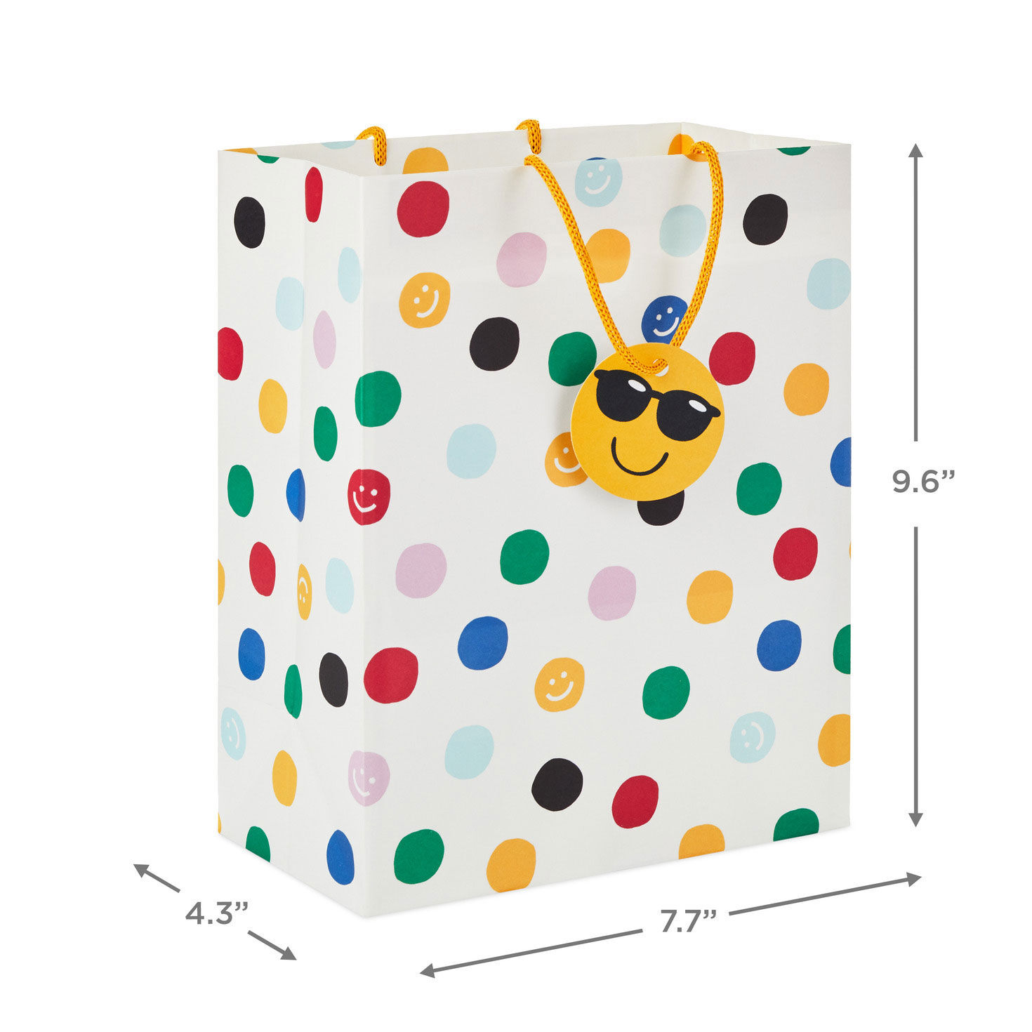 Happy Polka Dots Medium Gift Bag measurement image number 3