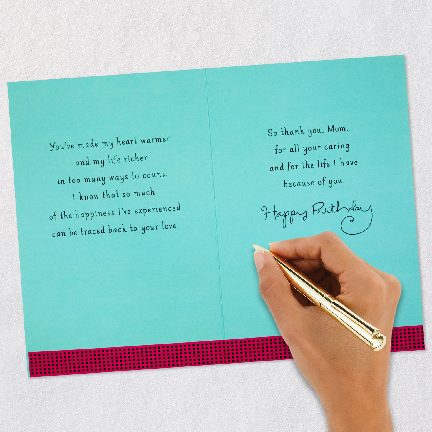 Thanks for Your Love and Caring Birthday Card for Mom for only USD 6.59 | Hallmark