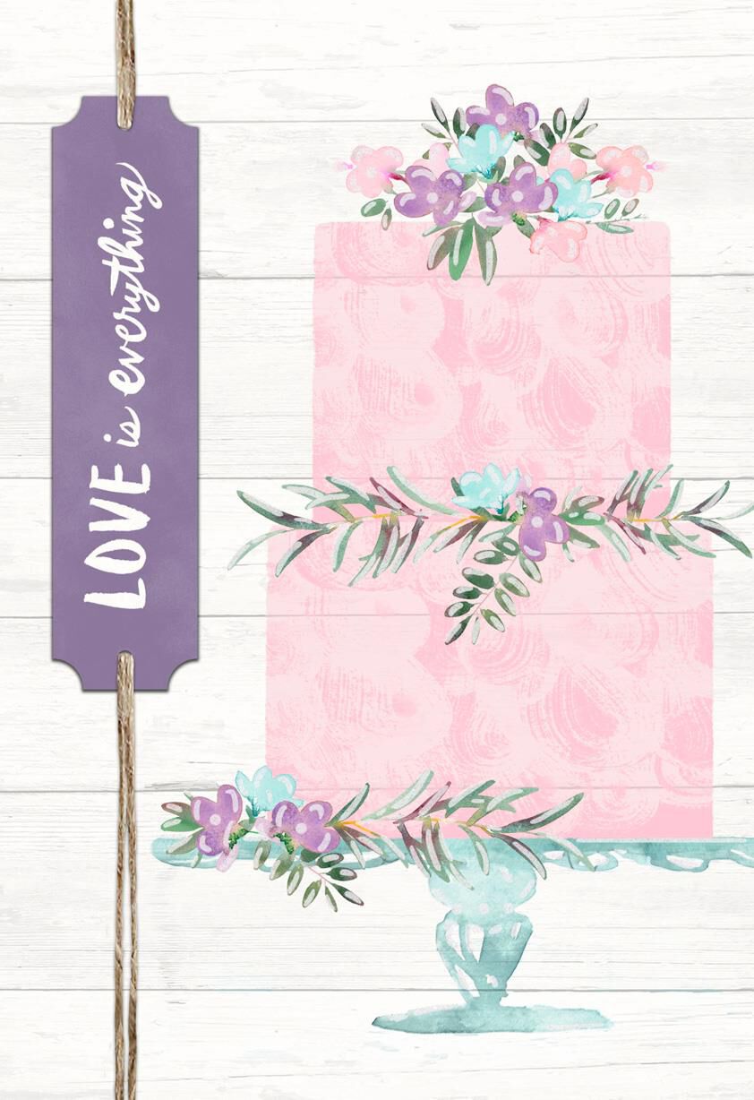 Love Is Everything Wedding Card