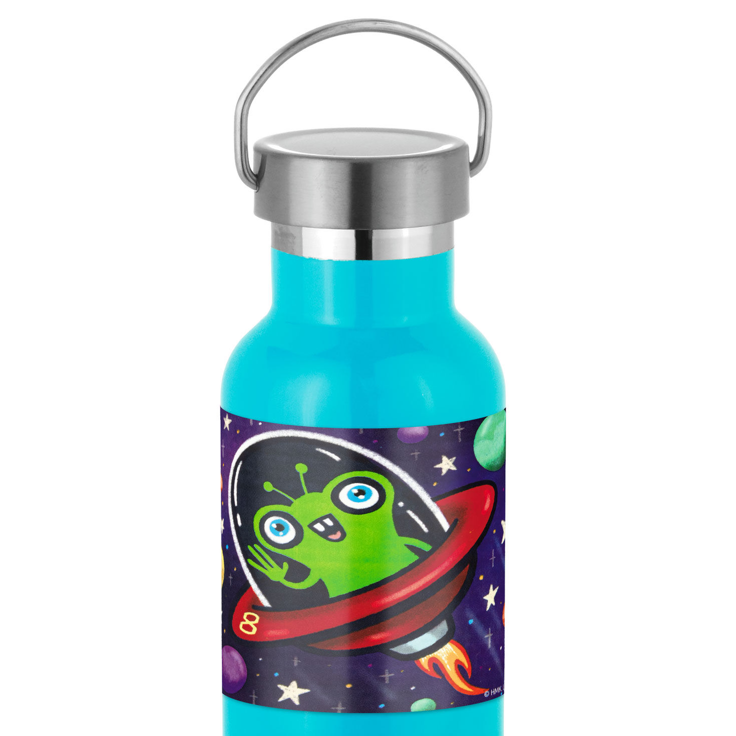 Outer Space 8th Birthday Card With Alien Decal sticker in use image number 6