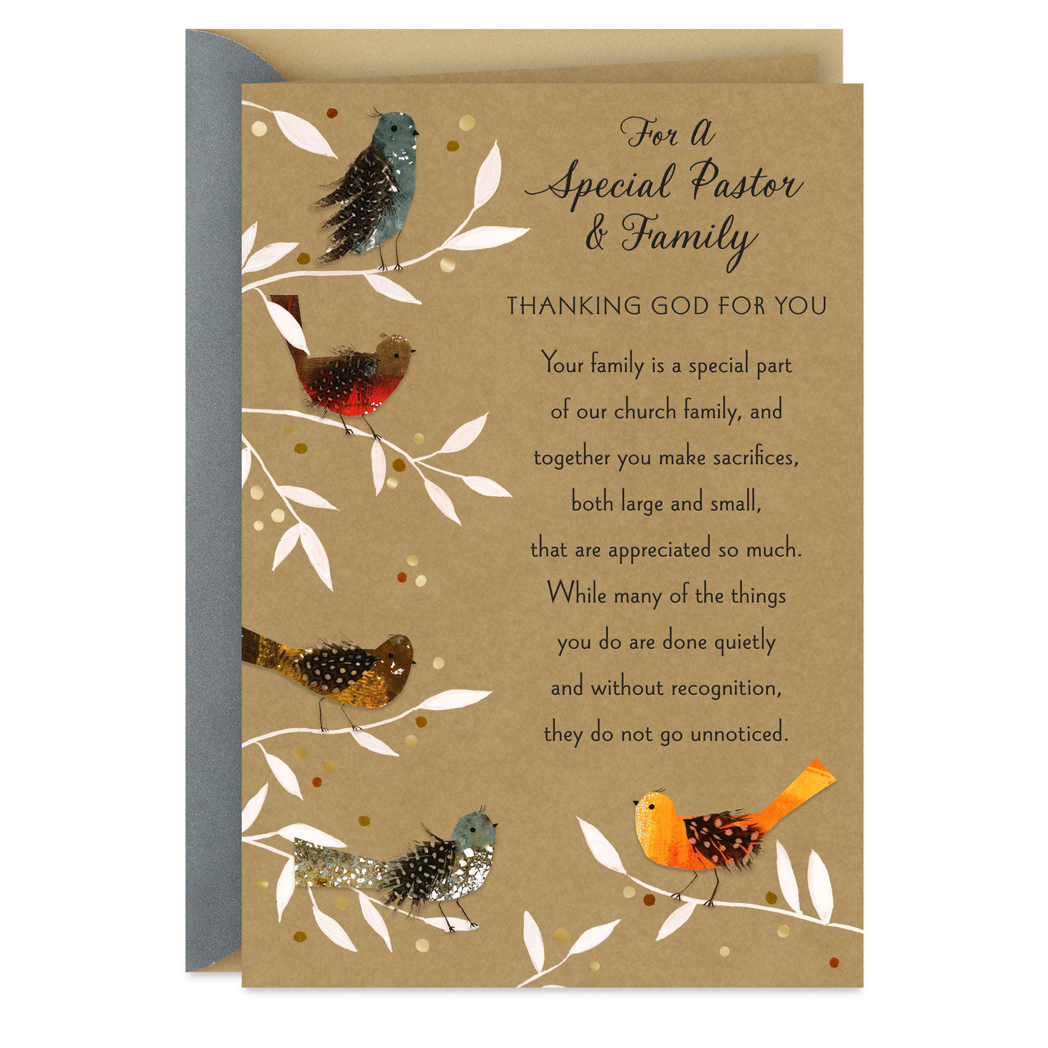 Truly Appreciated and Loved Religious Clergy Appreciation Card for Pastor and Family