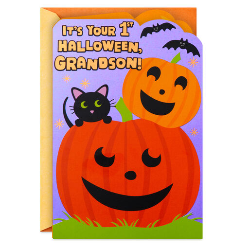 You're Sweet 1st Halloween Card for Grandson, 