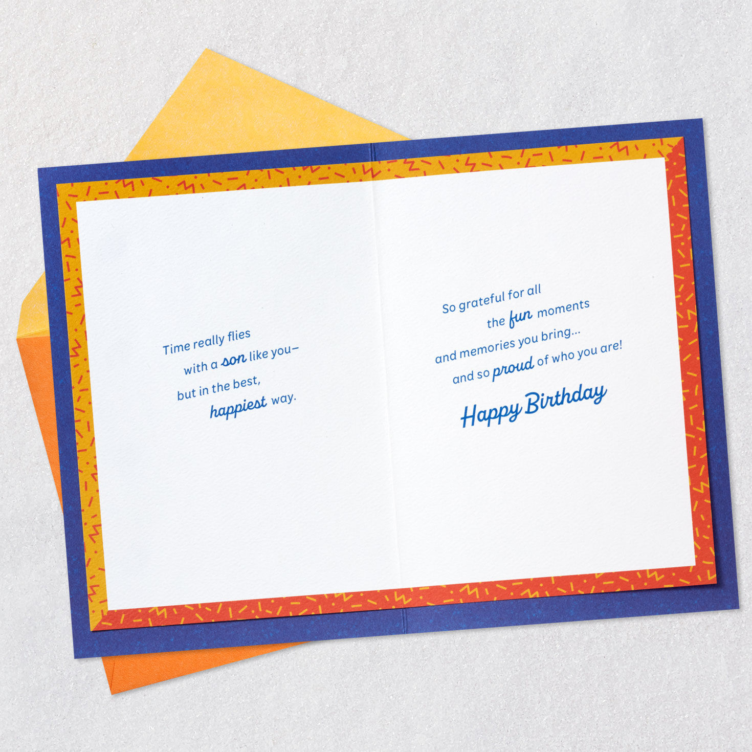 Grateful for Fun Moments and Memories Birthday Card for Son, , large image number 4