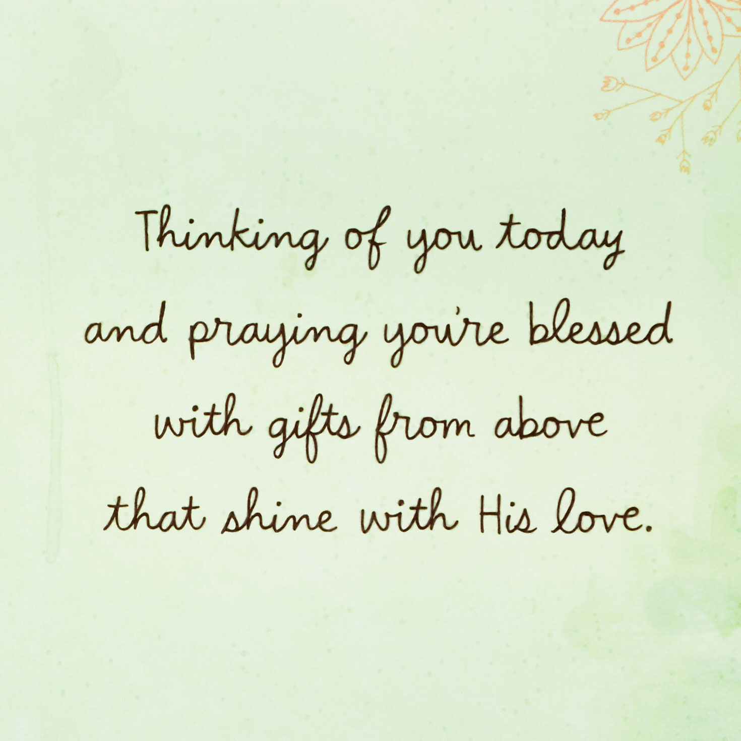 Pink Flowers Religious Thinking of You Card for Her Sentiment image number 2