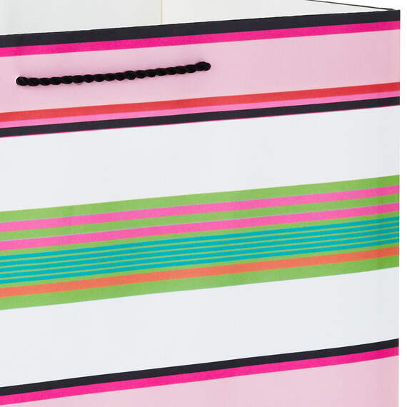 15" Modern Stripes Extra-Deep Gift Bag, , large image number 4