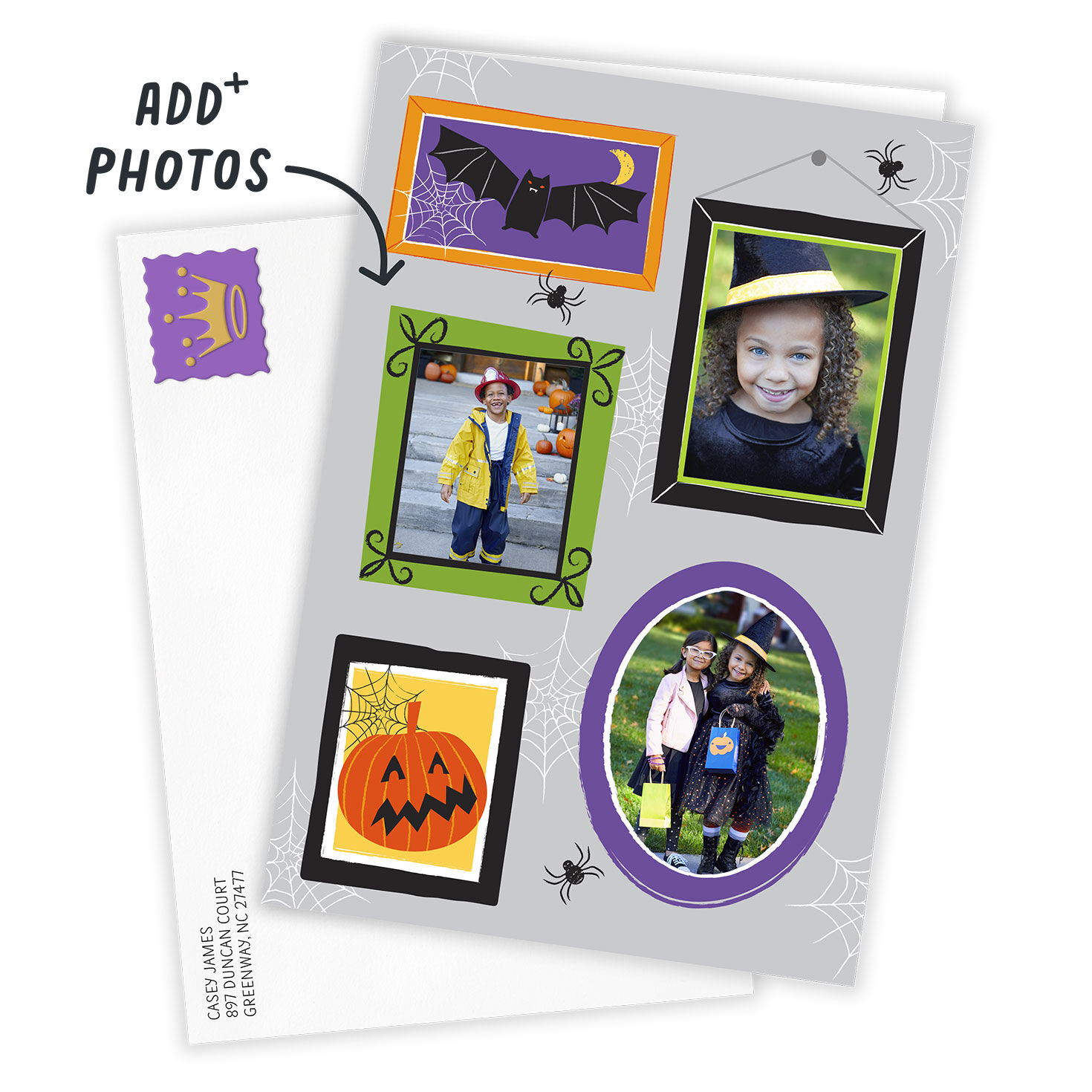 Boo Crew Photo Collage Custom Halloween Card for only USD 4.99 | Hallmark