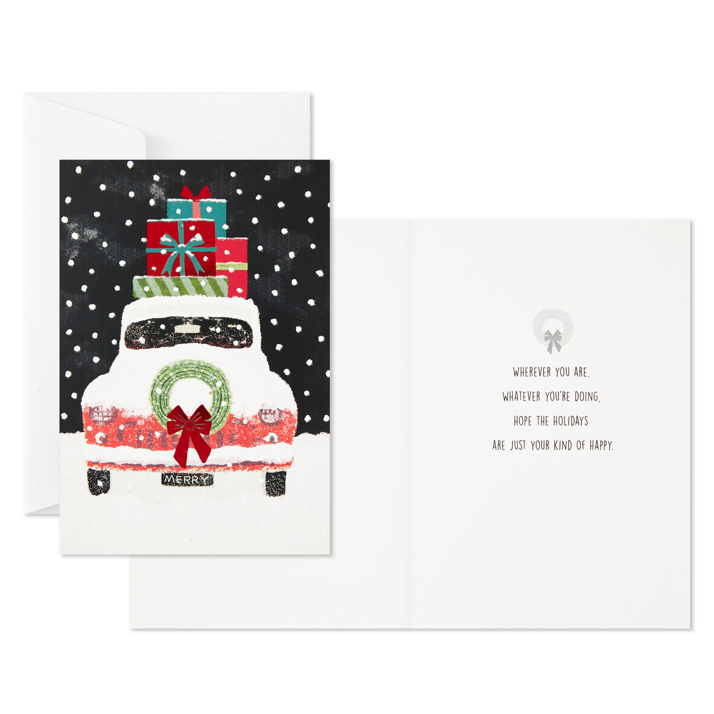 Antique Car Loaded With Gifts Boxed Christmas Cards, Pack of 16, , large image number 3