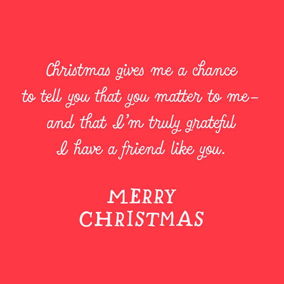 Grateful for a Friend Like You Christmas Card, , large image number 2