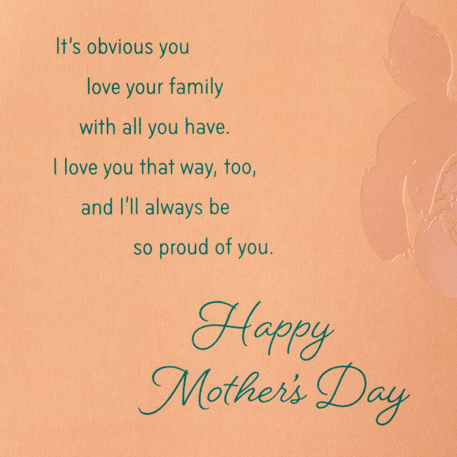 Flower Pattern Daughter Mother's Day Card Sentiment image number 3