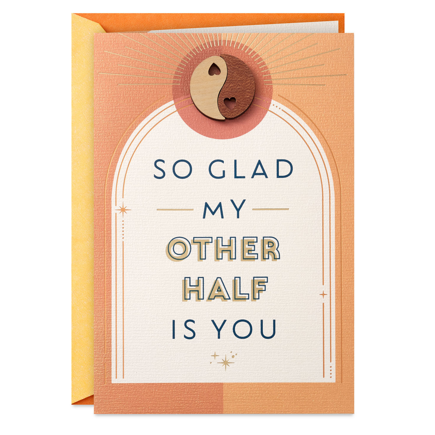 Best Friend, Partner, Perfect Fit Romantic Birthday Card for Him With Wooden Tokens for only USD 9.99 | Hallmark