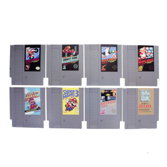 Nintendo Entertainment System Game Cartridge Coasters, Set of 8, , large image number 1