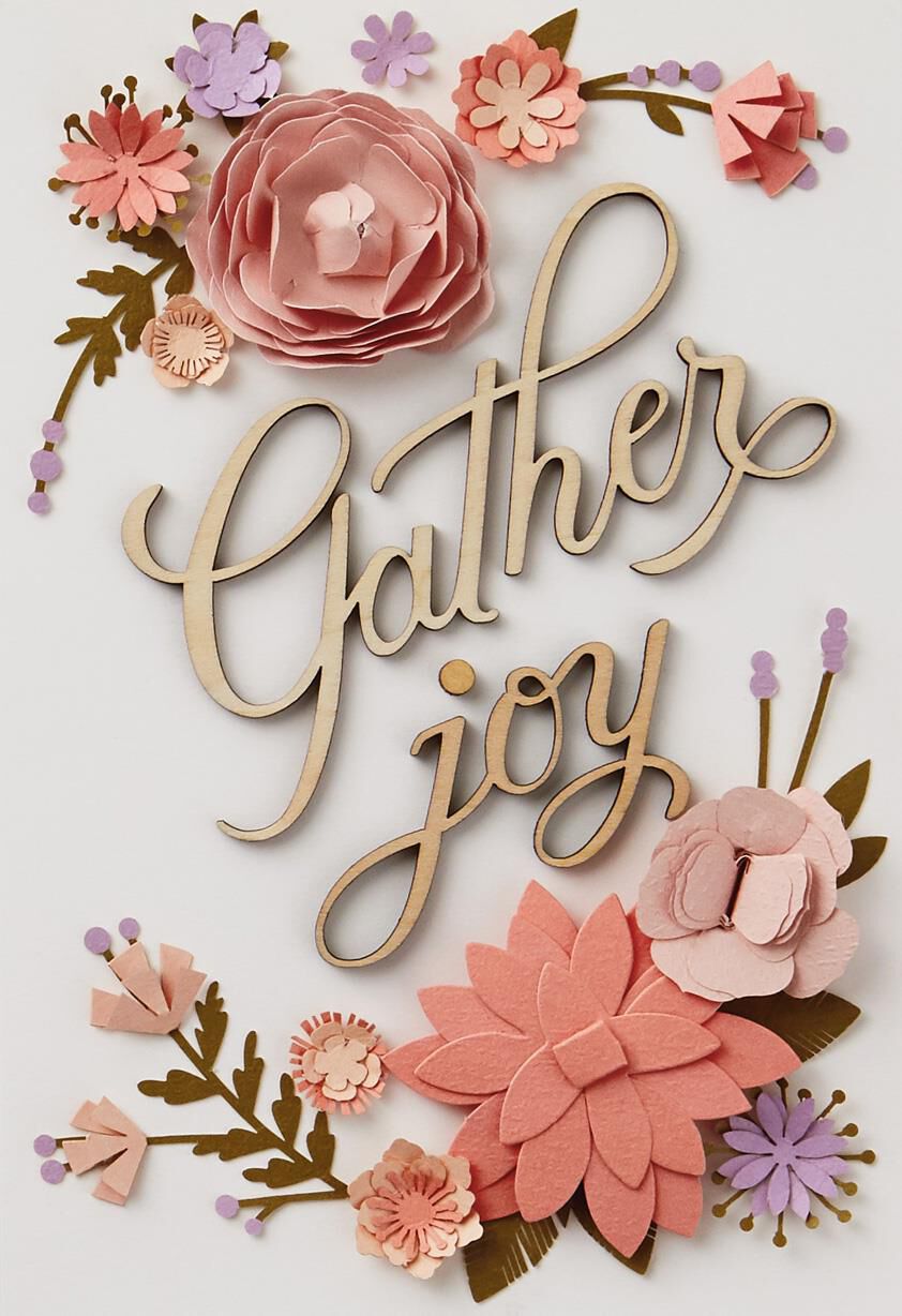 Gather Joy Blank Card