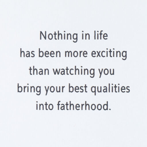 Great Sons Become Great Dads Father's Day Card for Son, 