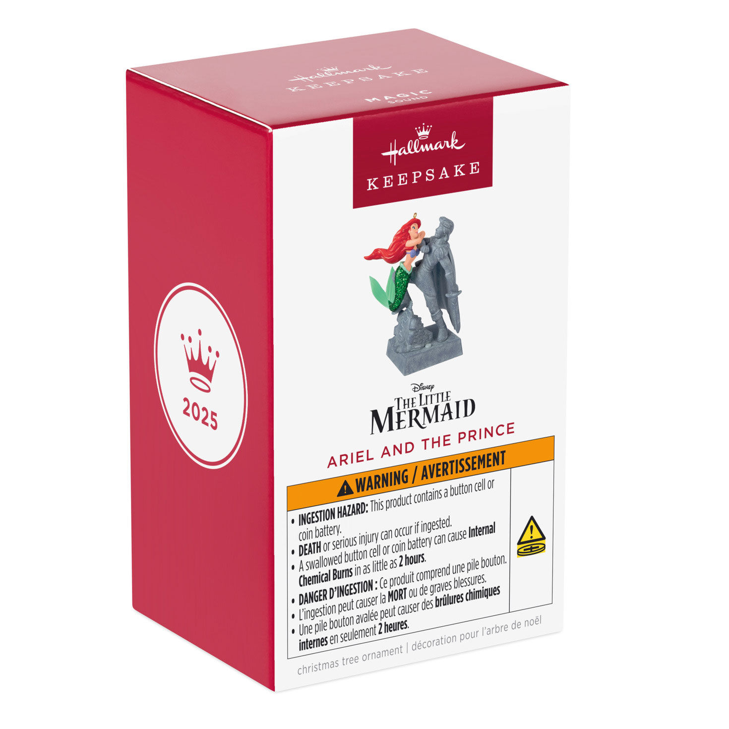 Little Mermaid Ariel and Prince Keepsake Ornament Packaging Front image number 7