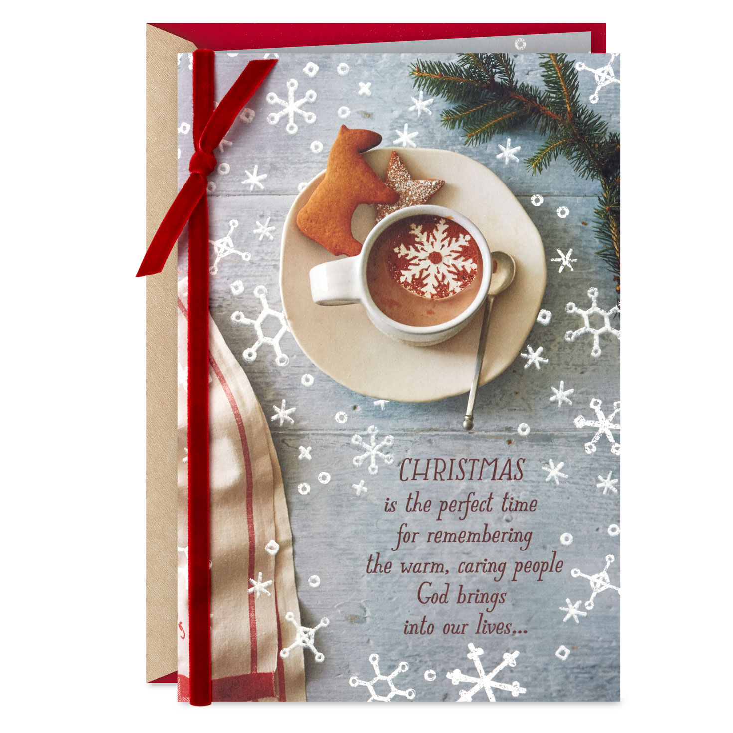 With Love and Thanks to God for You Religious Christmas Card